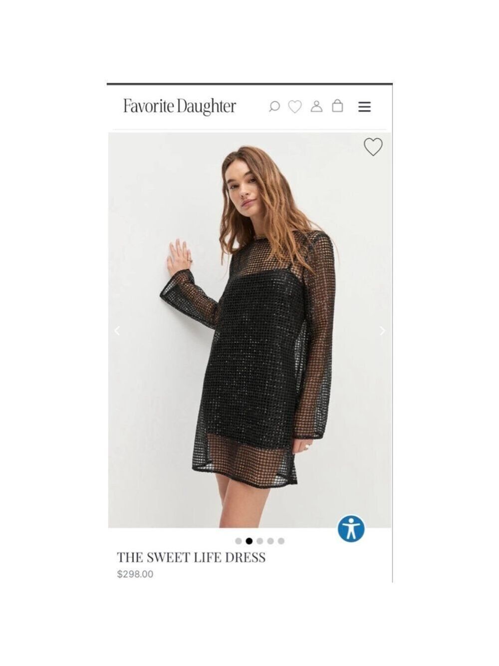 New Favorite Daughter Black The Sweet Life Mini Dress 6